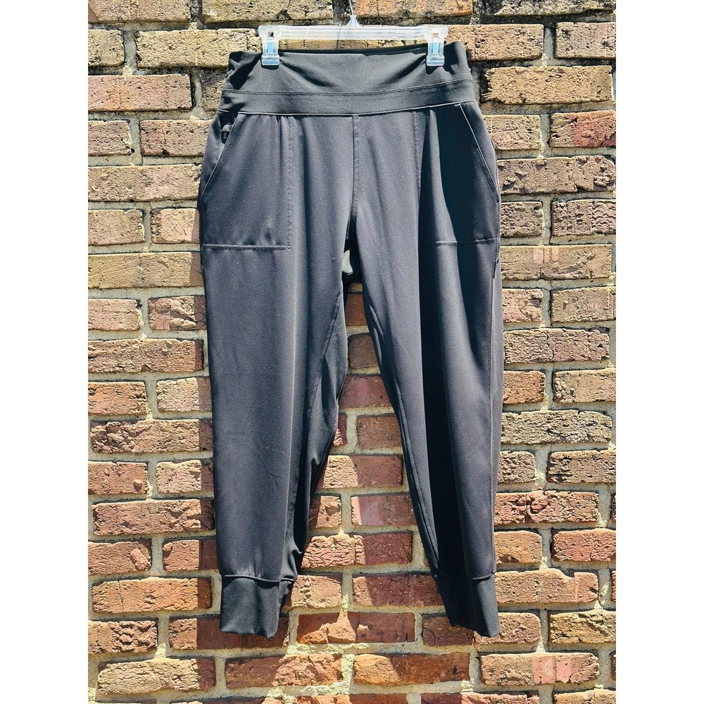 Athleta Women Sz XL Venice Jogger Black High Rise Athletic Athleisure Gorpcore